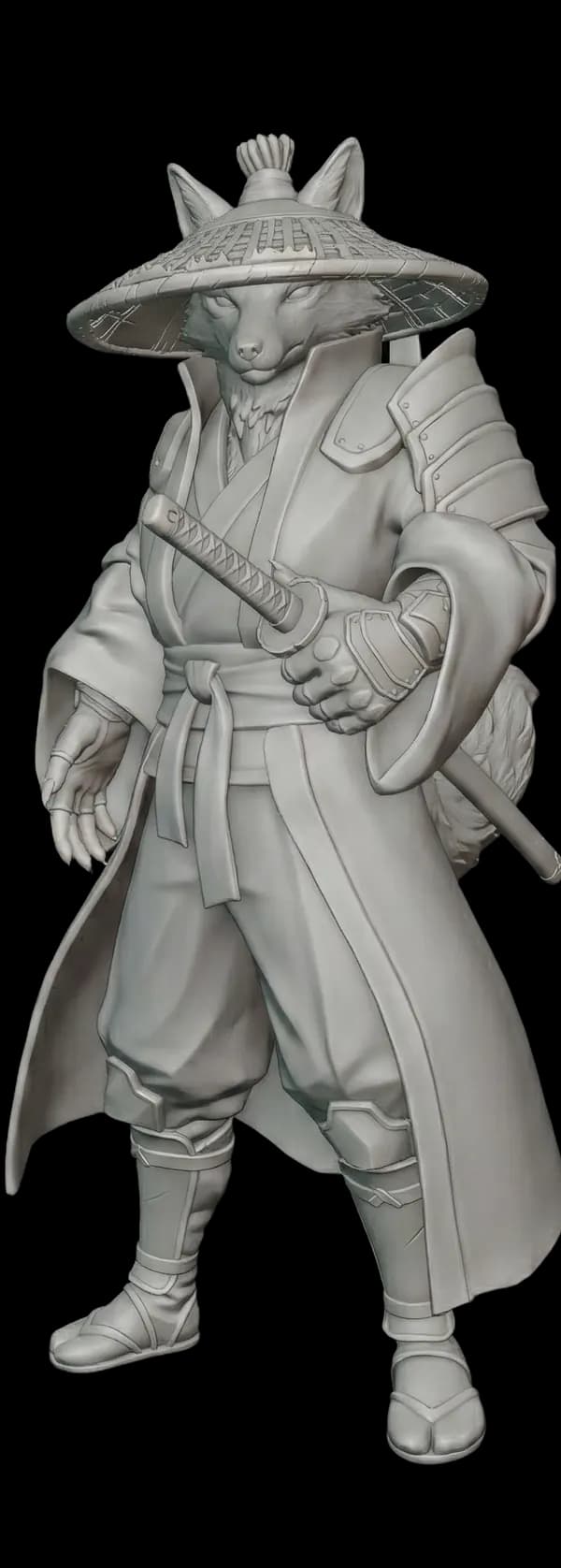 Sculpted high-poly character in Blender